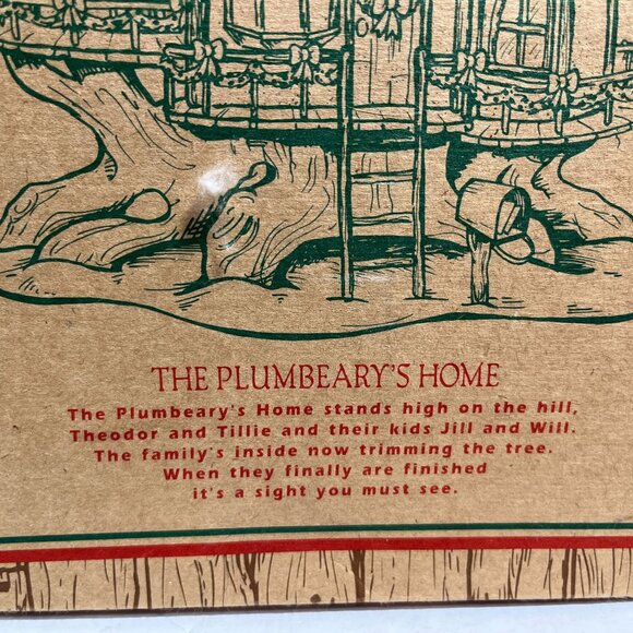 Hollybeary USA Plumbeary Home Christmas Village Decoration 1995 WORKS - Picture 8 of 12